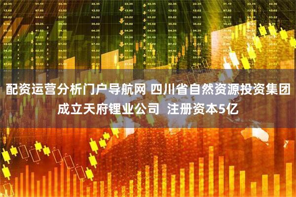 配资运营分析门户导航网 四川省自然资源投资集团成立天府锂业公司  注册资本5亿