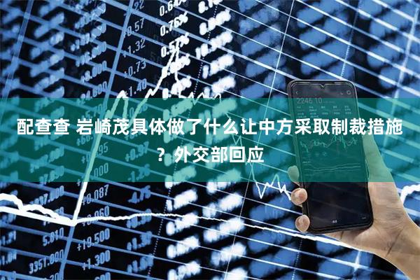 配查查 岩崎茂具体做了什么让中方采取制裁措施？外交部回应